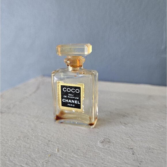 Vtg Chanel COCO Eau de Parfum Mini Bottle EMPTY Luxury Retro Collectible Decor - Picture 4 of 8